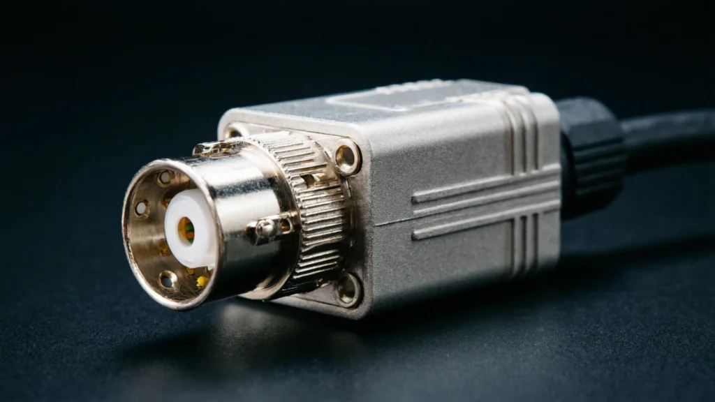 Professional video balun adapter with BNC connectors for CCTV systems